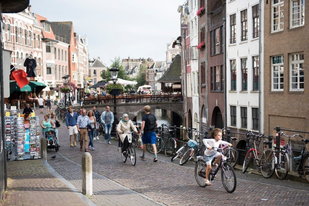 fiets en voetgangers utrecht